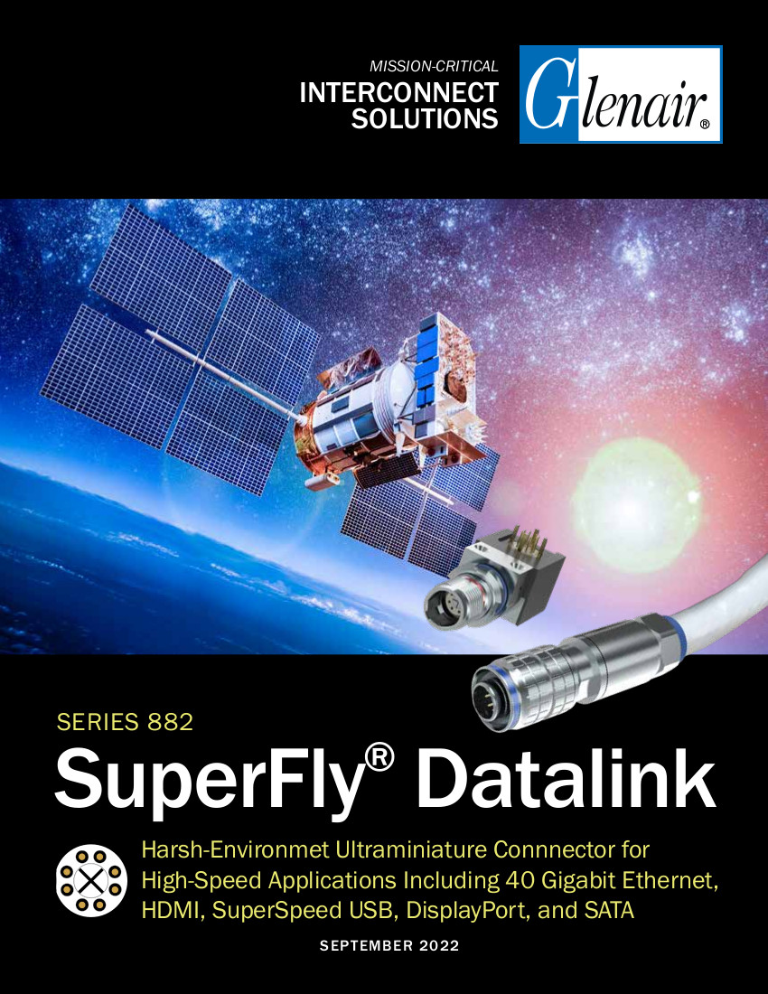 SuperFly® Datalink High-Speed Harsh-Environment Octaxial Contact Connectors