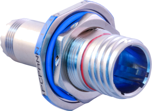 D38999 Series III Type EMI/RFI Filter Jam Nut Receptacle Connector with Crimp Contacts 240-383S