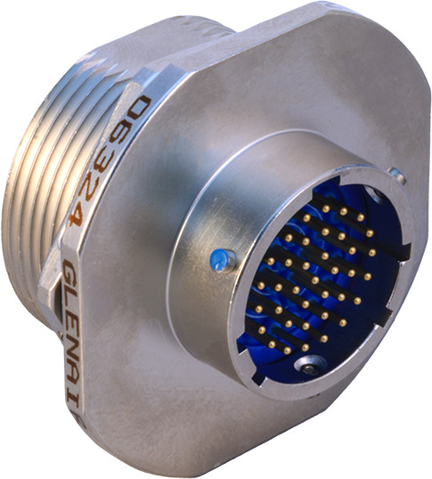 Jam Nut Mount Hermetic Bulkhead Feed-Thru, MIL-DTL-38999 Series II Type, 232-103-H7