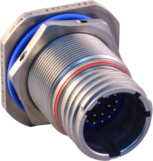 Jam Nut Mount Hermetic Bulkhead Feed-Thru, 233-103-H7