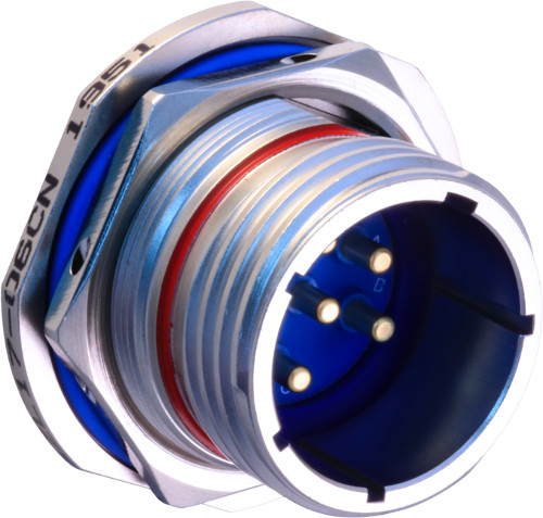 Special Hermetic Jam Nut Mount Receptacle, 237-063