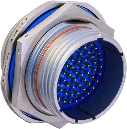Jam Nut Mount Hermetic Bulkhead Feed-Thru with SAE Threads, 257-093