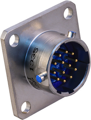 Box Mount Hermetic Receptacle, MIL-DTL-38999 Series II, MS27476, 232-100-H2