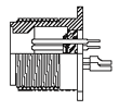 Hermetic Receptacle, Panel Mount, 250-013