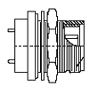 Stainless Steel Environmental Receptacle with Printed Circuit Contacts, 257-005
