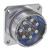 SuperNine RF Wall-Mount Receptacle, Metric Helicoil 233-290-HM