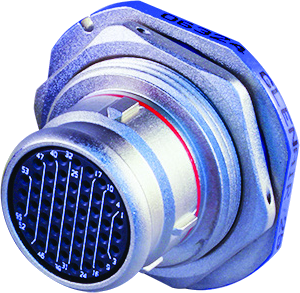 Crimp Plug, Fixed Rear Panel-Mount Series, Roll-On / Roll-Off Nose, 253-014