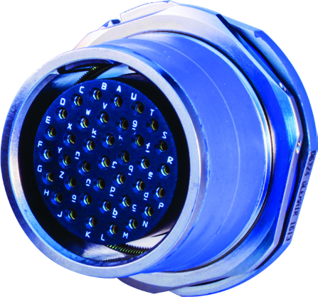 Crimp Receptacle, Jam-Nut Mount, Environmental, 253-019