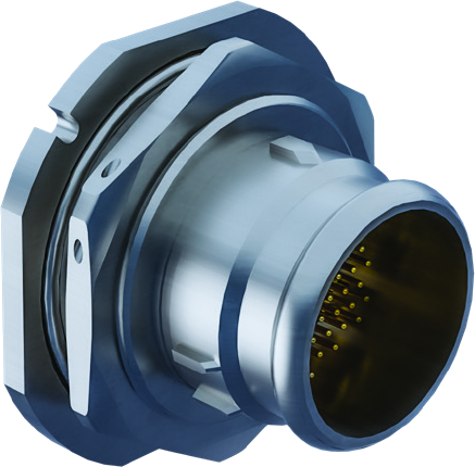 PC Tail Plug, Fixed Jam-Nut, Roll-On/Roll-Off Nose, Threaded-Standoff, 253-027-07