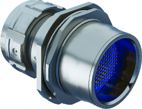 Bulkhead Feed-Thru, Jam-Nut Float-Mount Receptacle to D38999 Type, 253-033