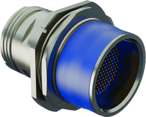 Crimp Feed-Thru, Jam-Nut Receptacle to D38999 type Receptacle, 253-034