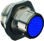Jam-Nut Mount, High-Density MIL-STD-1560 Contact Arrangements, 253-040-07