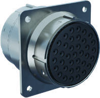 Receptacle Feedthru, Wall Mount, HD MIL-STD-1560 Contact Arrangements, 253-041
