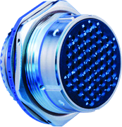 Jam-nut Receptacle, Standard-Density Contact Arrangements, 253-020-07
