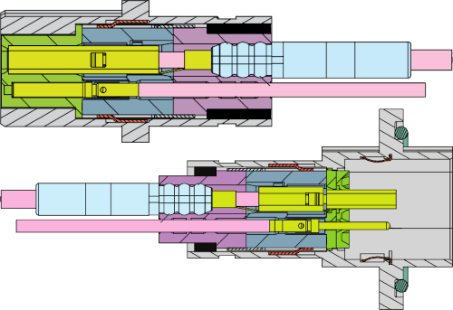 Plug and Receptacle Cutaway Views